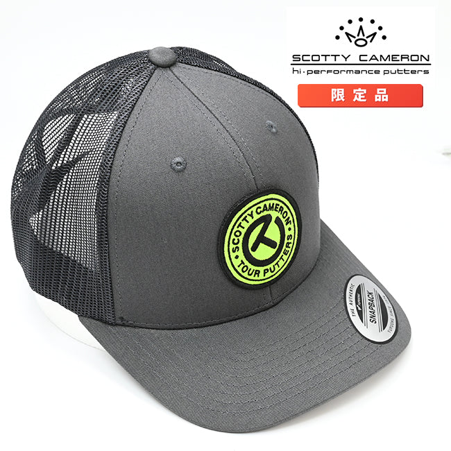 スコッティキャメロン Circle T パッチ スナップバック チャコールグレー メッシュキャップ フリーサイズ Scotty Cameron キャメロン サークルT Cap 025643