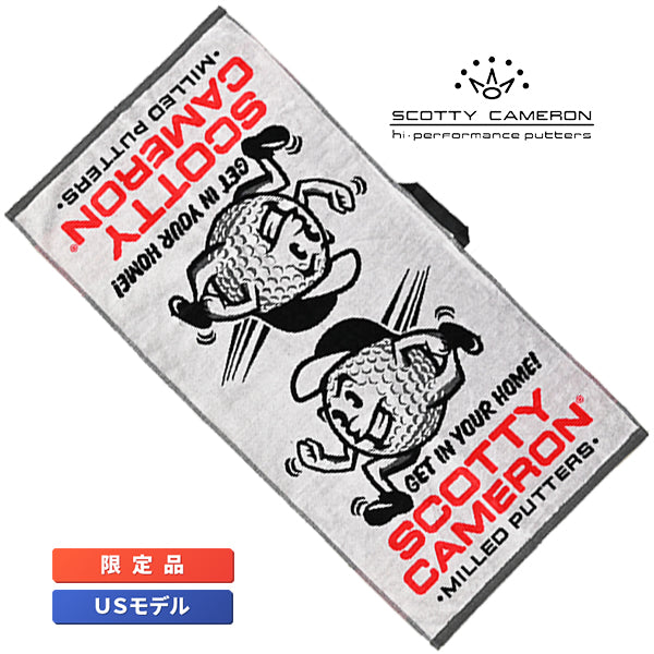 スコッティキャメロン ループ付きラウンドタオル ボーラーボーイ グレー 限定 Scotty Cameron Baller Boy キャメロン