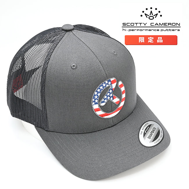 スコッティキャメロン USA サークルT メッシュキャップ チャコールグレー スナップバック フリーサイズ Scotty Cameron Circle T キャメロン