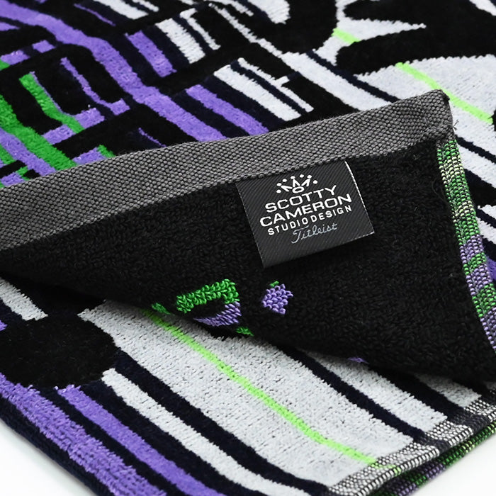 スコッティ キャメロン ラウンドタオル セラーぺ 7ポイントクラウン パープル/グリーン/グレー 限定 セラぺ Serape 7 Point Crown Scotty Cameron