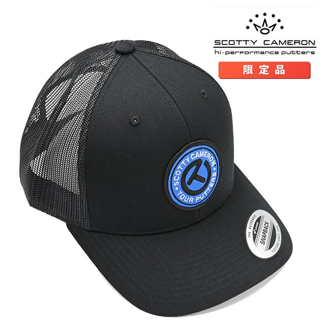 スコッティキャメロン Circle T パッチ スナップバック ブラック メッシュキャップ フリーサイズ Scotty Cameron キャメロン サークルT Cap 026120