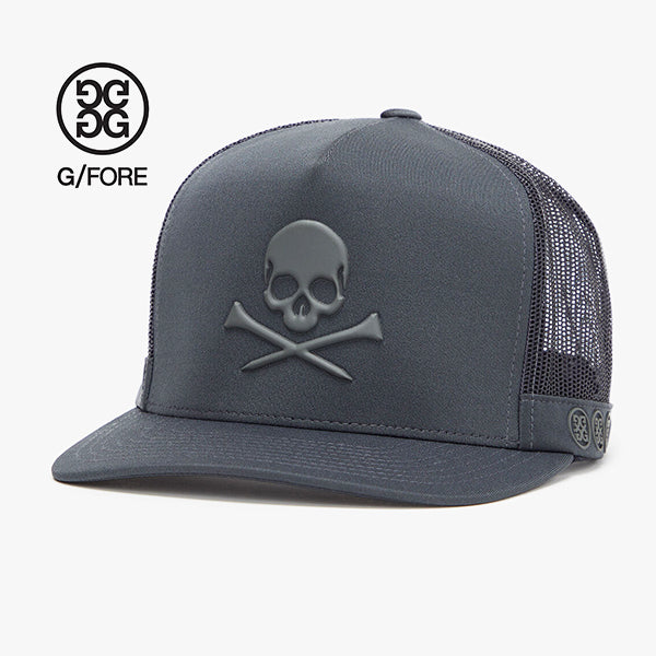 ジーフォア G FORE スカル アンド ティ モノクロ メッシュ スナップバック キャップ チャコール ゴルフ G4 ジーフォー SKULL&T'S CAP