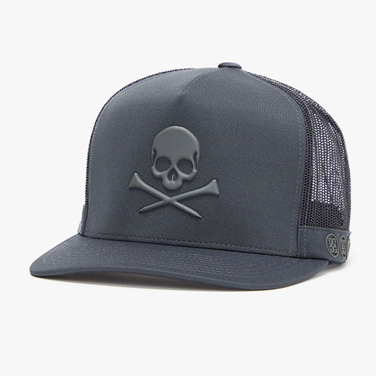 ジーフォア G FORE スカル アンド ティ モノクロ メッシュ スナップバック キャップ チャコール ゴルフ G4 ジーフォー SKULL&T'S CAP