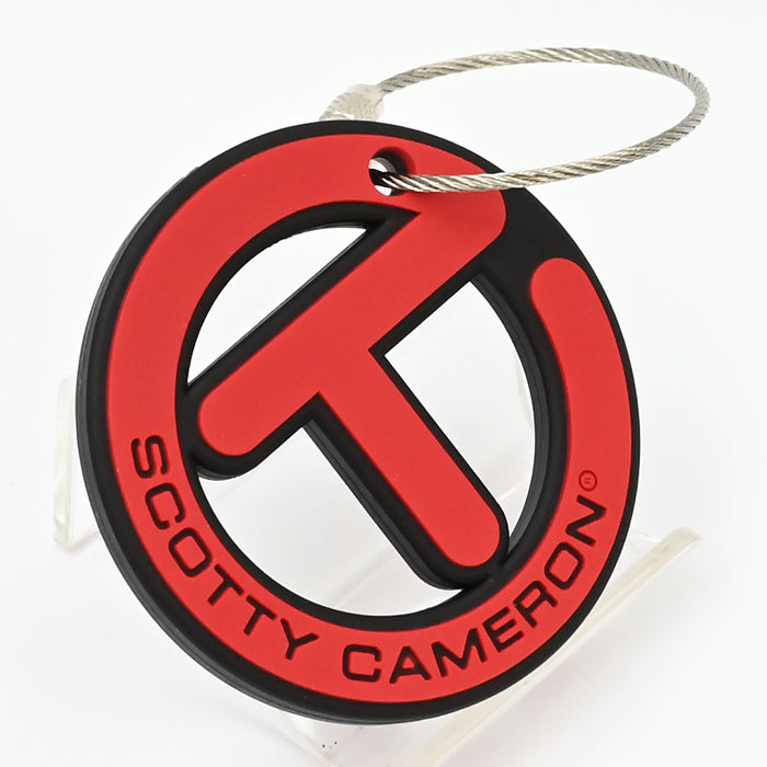 スコッティキャメロン ラバー キーホルダー サークルT キーフォグ レッド/ブラック 102915 キーフォブ 限定 Scotty Cameron キャメロン Circle T Key Fob