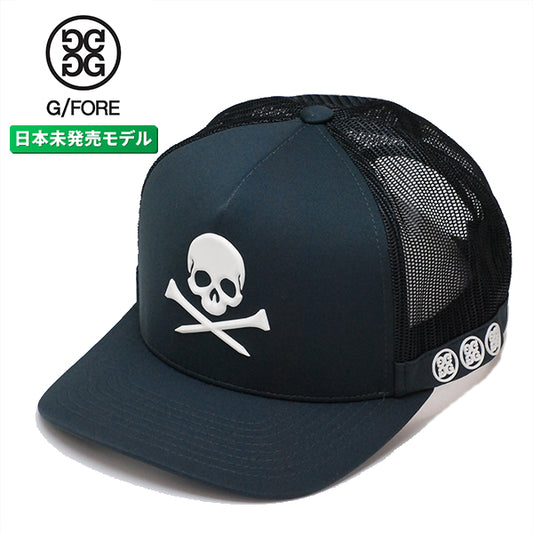 ジーフォア G FORE スカル アンド ティ メッシュ スナップバック キャップ チャコール ゴルフ G4 ジーフォー SKULL&T'S CAP
