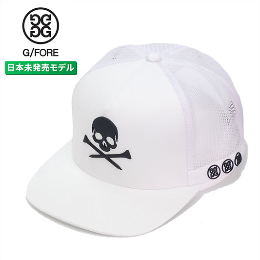ジーフォア G FORE スカル アンド ティ メッシュ スナップバック キャップ スノー ホワイト ゴルフ G4 ジーフォー SKULL&T'S CAP