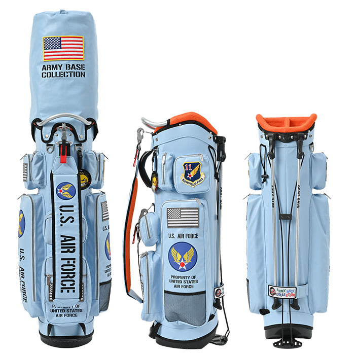 アーミーベースコレクション スタンドバッグ エアフォース ブルー ABC-058SB ARMY BASE COLLECTION キャディバッグ US AIR FORCE