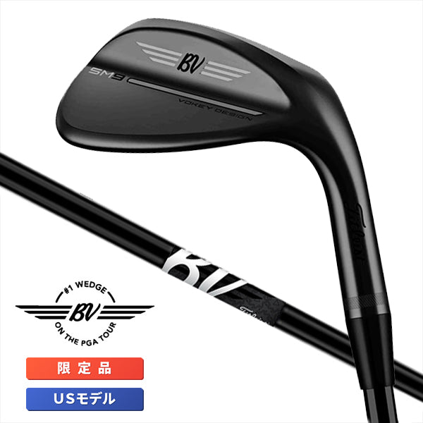 限定モデル ボーケイ SM9 ウェッジ JET BLACK Premium Limited DG BLACK ONYX シャフト USモデル ジェット ブラック プレミアム Vokey タイトリスト