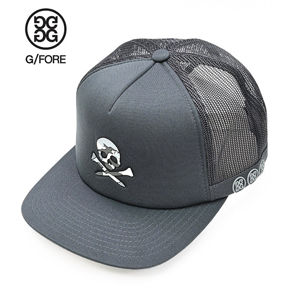 ジーフォア G FORE スカル アンド ティ メッシュ スナップバック キャップ カモ チャコール ゴルフ G4 ジーフォー SKULL&T'S CAP カモフラージュ