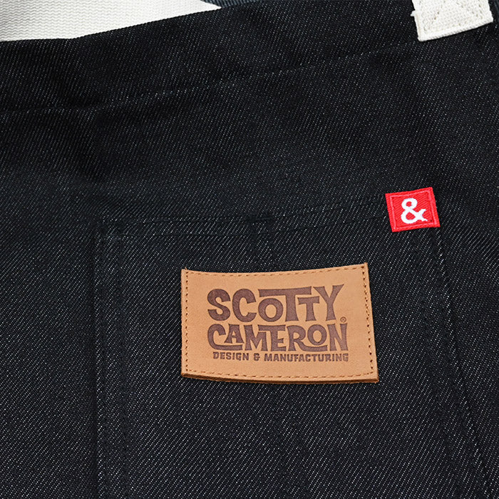 スコッティキャメロン カスタムショップ デニム ワークショップ エプロン 限定 アバロン ブラック 105085 Scotty Cameron クラフトマン ワークエプロン