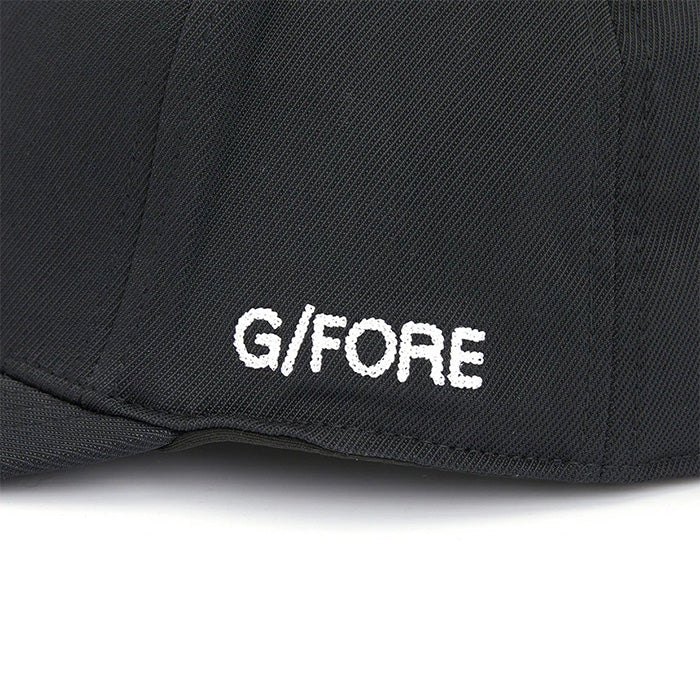 ジーフォア G FORE サークル ジー スナップバック キャップ オニキス ブラック ストレッチ ツイル ゴルフ G4 ジーフォー Circle G's TRUCKER CAP ONYX G4AF22H39