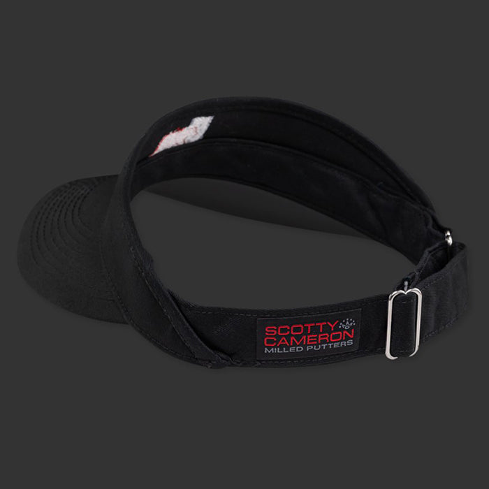 スコッティキャメロン サンバイザー 限定 カリーベア ブラック アジャスタブル フリーサイズ 104952 CALI BEAR Visor Scotty Cameron Black バイザー