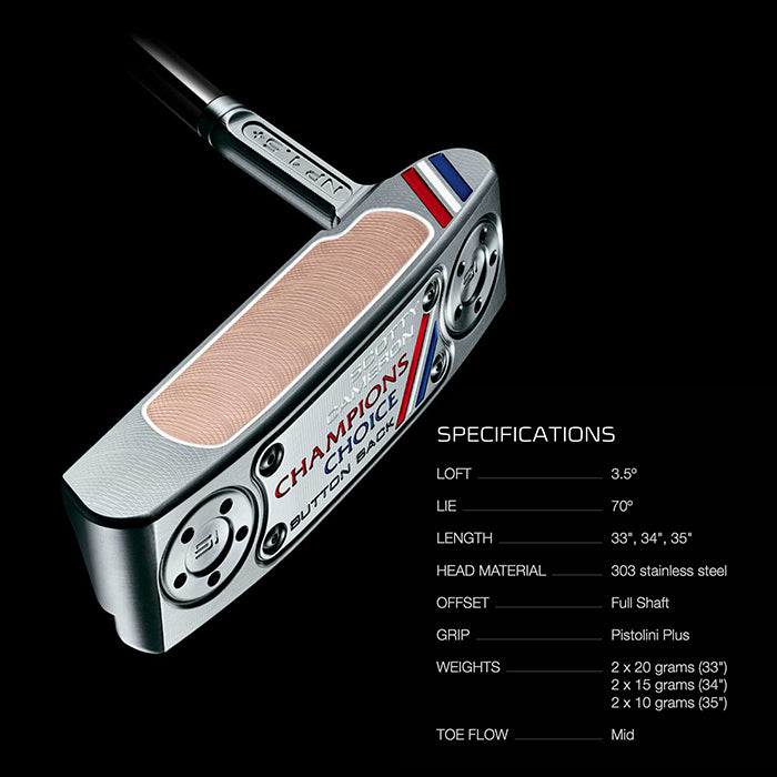 スコッティキャメロン チャンピオンズ チョイス ボタンバック ニューポート1.5 プラス 2023 限定 パター ScottyCameron Champion Choice NEWPORT1.5 Plus