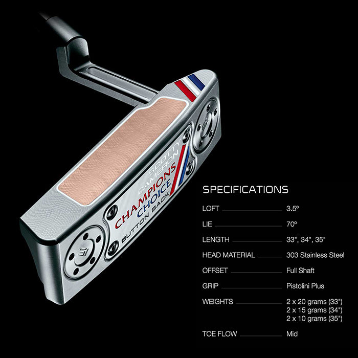 スコッティキャメロン チャンピオンズ チョイス ボタンバック ニューポート2 プラス 2023 限定 パター ScottyCameron Champion Choice NEWPORT2 Plus