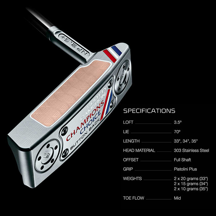 スコッティキャメロン チャンピオンズ チョイス ボタンバック ニューポート2.5 プラス 2023 限定 パター ScottyCameron Champion Choice NEWPORT2.5 Plus