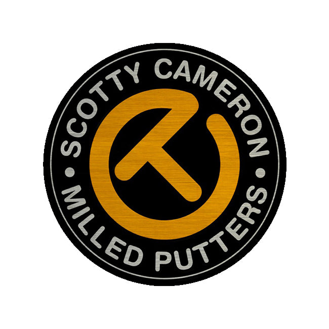 スコッティキャメロン ラージ サークルT ステッカー オレンジ/ ブラック Scotty Cameron Large Circle T STICKER