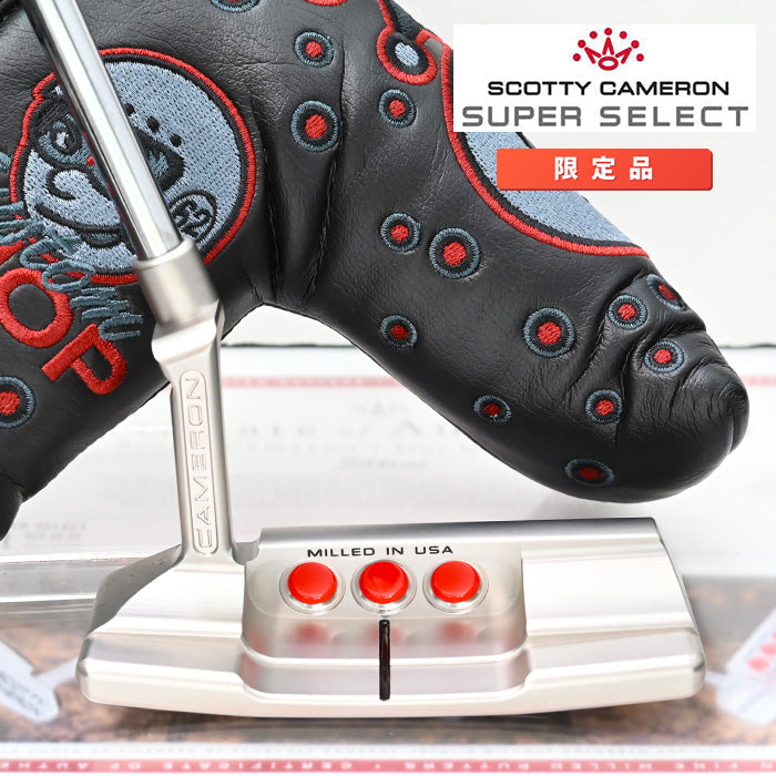 スコッティキャメロン 2023 スーパー セレクト ニューポート2+ 正規カスタム パター COA証明書付き Scotty Cameron Newport2 Plus ブラック/レッド Super Select