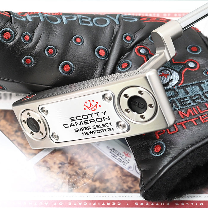 スコッティキャメロン 2023 スーパー セレクト ニューポート2+ 正規カスタム パター COA証明書付き Scotty Cameron Newport2 Plus ブラック/レッド Super Select