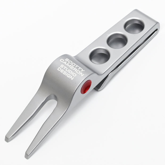 スコッティキャメロン 限定 クリップ ピボットツール ホリデー グリーンフォーク ライトグレー Scotty Cameron Holiday