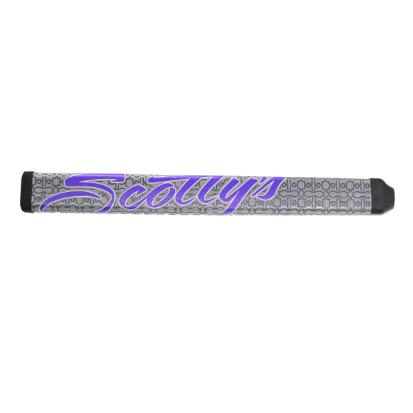スコッティキャメロン カスタムショップ 限定 パドル パター グリップ ラージサイズ グレー/パープルロゴ Scotty Cameron Paddle Putter Grip Large キャメロン