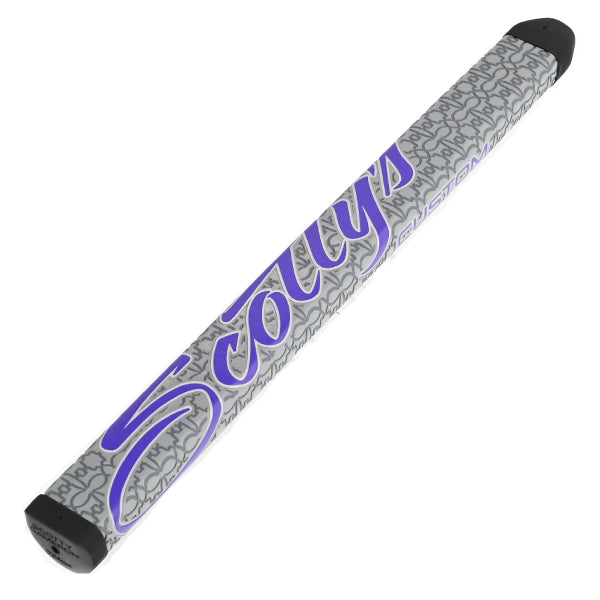 スコッティキャメロン カスタムショップ 限定 パドル パター グリップ ミッドサイズ グレー/パープルロゴ Scotty Cameron Paddle Putter Grip MID キャメロン