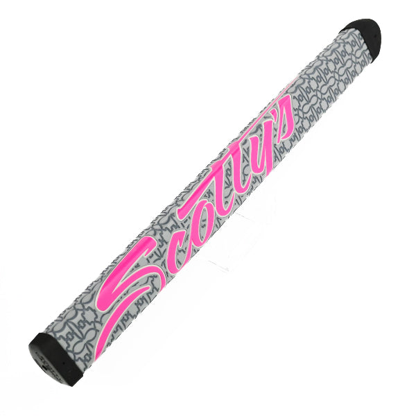 スコッティキャメロン カスタムショップ 限定 パドル パター グリップ ミッドサイズ グレー/ピンクロゴ Scotty Cameron Paddle Putter Grip MID キャメロン Pink