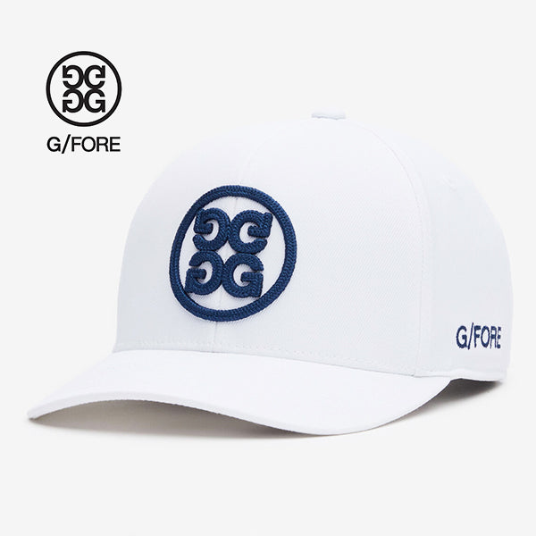 ジーフォア G FORE サークル ジー スナップバック キャップ スノー ホワイト ストレッチ ツイル ゴルフ G4 ジーフォー Circle G's TRUCKER CAP