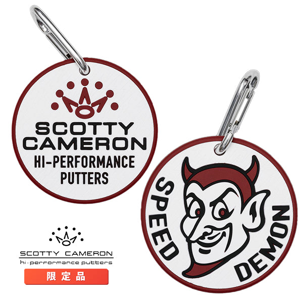 スコッティキャメロン ラバー パッティングディスク スピードデーモン バッグタグ カラビナ付き 限定 Scotty Cameron Putting Disc Speed Demon