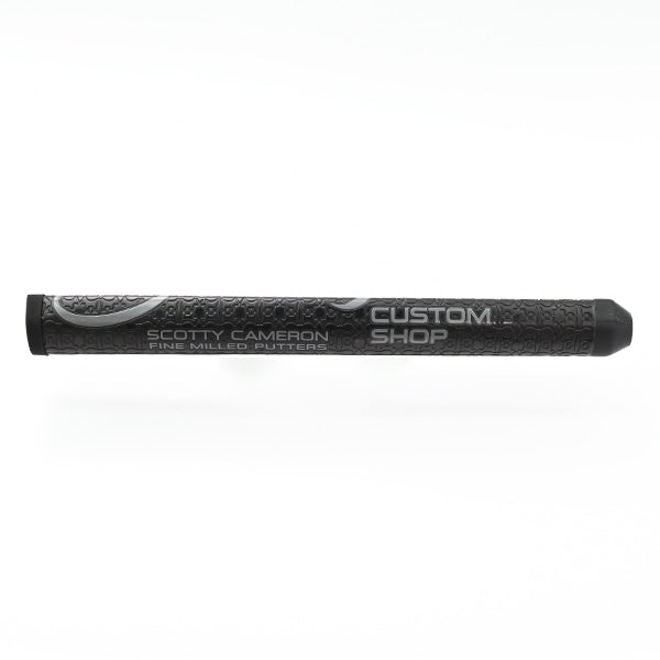 スコッティキャメロン カスタムショップ 限定 パドル パター グリップ ラージサイズ ブラック/グレーロゴ Scotty Cameron Paddle Putter Grip Large キャメロン