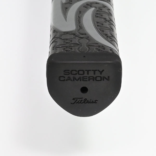 スコッティキャメロン カスタムショップ 限定 パドル パター グリップ ラージサイズ ブラック/グレーロゴ Scotty Cameron Paddle Putter Grip Large キャメロン