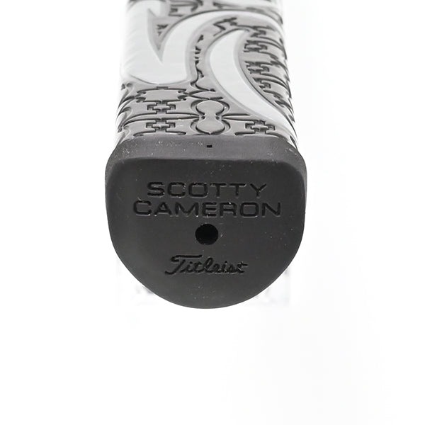 スコッティキャメロン カスタムショップ 限定 パドル パター グリップ ミッドサイズ ブラック/グレーロゴ Scotty Cameron Paddle Putter Grip MID キャメロン