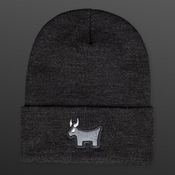 【新品】SCOTTY CAMELON ニット帽 スコッティキャメロン ブルドッグ ニットキャップ ヘザー チャーコール