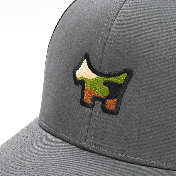 スコッティキャメロン ツートーン カモフラージュ スコッティドッグ スナップバック メッシュ キャップ チャコール Scotty Cameron Cap Scotty Dog 限定 帽子