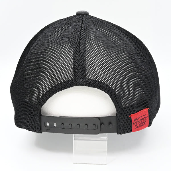 スコッティキャメロン ツートーン カモフラージュ スコッティドッグ スナップバック メッシュ キャップ チャコール Scotty Cameron Cap Scotty Dog 限定 帽子