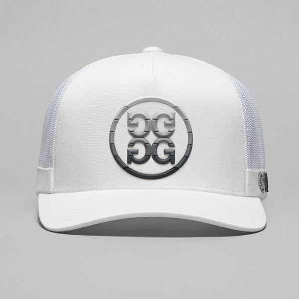 ジーフォア G/FORE グラデーション サークル ジー パッチ メッシュ キャップ スノー ホワイト コットンツイル ゴルフ G4 ジーフォー CAP Snow GMH000027
