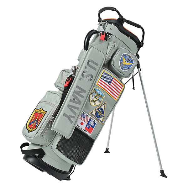 アーミーベースコレクション スタンドバッグ US.NAVY グレー ABC-060SB ARMY BASE COLLECTION キャディバッグ US ネイビー