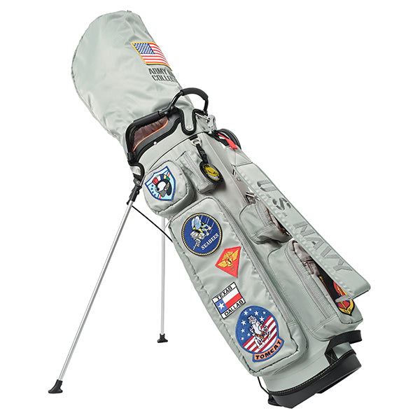アーミーベースコレクション スタンドバッグ US.NAVY グレー ABC-060SB ARMY BASE COLLECTION キャディバッグ US ネイビー
