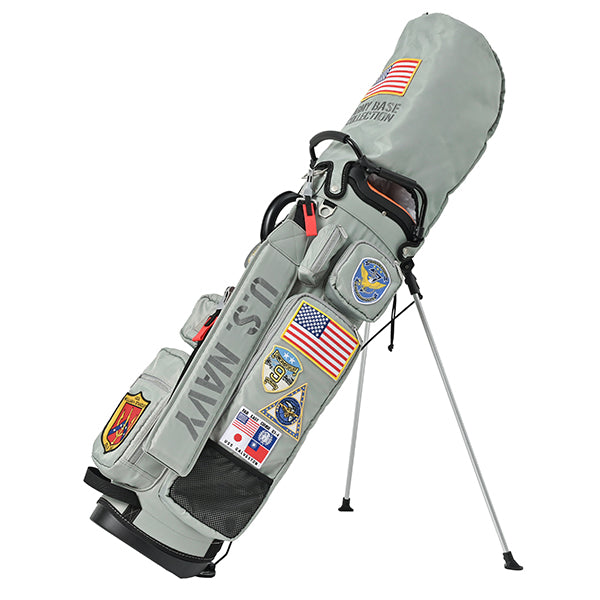 アーミーベースコレクション スタンドバッグ US.NAVY グレー ABC-060SB ARMY BASE COLLECTION キャディバッグ US ネイビー