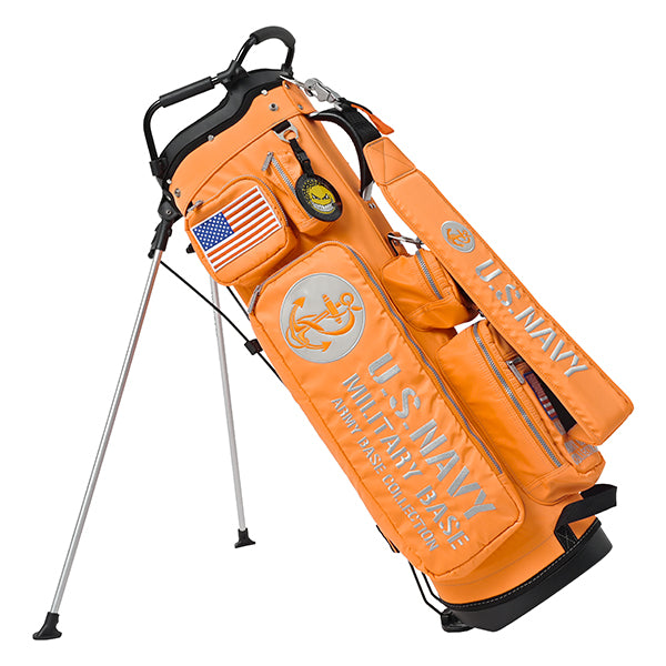 アーミーベースコレクション スタンドバッグ US NAVY オレンジ ABC-064SB ARMY BASE COLLECTION キャディバッグ USネイビー Orange