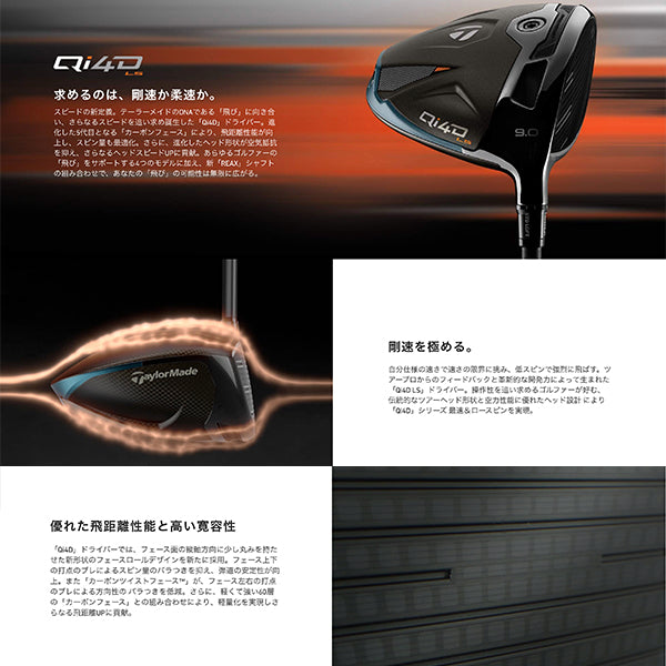 テーラーメイド Qi4D LS ドライバー 10.5° REAX MR60 ブルー シャフト Sフレックス US仕様 2026年モデル TaylorMade