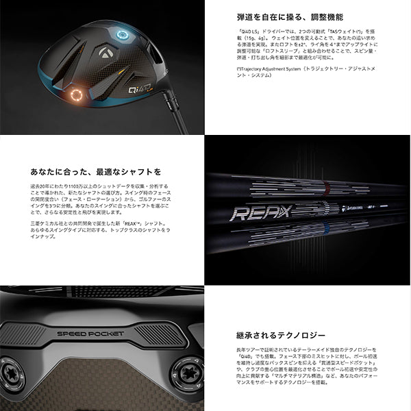テーラーメイド Qi4D LS ドライバー 10.5° REAX MR60 ブルー シャフト Sフレックス US仕様 2026年モデル TaylorMade
