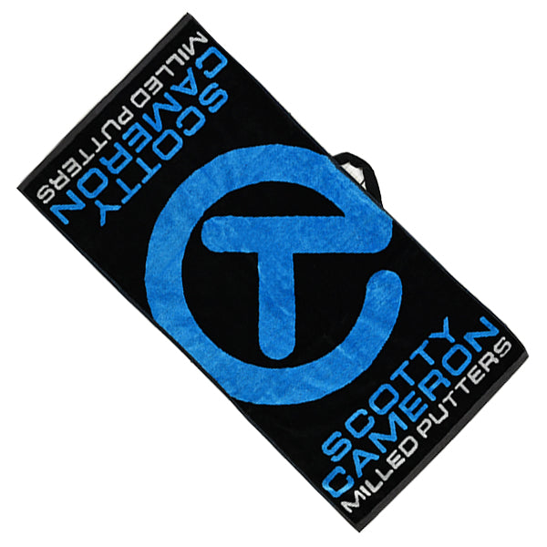スコッティキャメロン ラウンドタオル ラージ サークルT ブルー/ブラック 限定 Large Circle T Scotty Cameron キャメロン