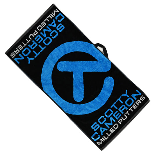 スコッティキャメロン ラウンドタオル ラージ サークルT ブルー/ブラック 限定 Large Circle T Scotty Cameron キャメロン
