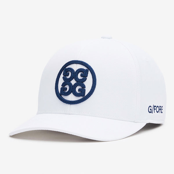 ジーフォア G FORE サークル ジー スナップバック キャップ スノー ホワイト ストレッチ ツイル ゴルフ G4 ジーフォー Circle G's TRUCKER CAP