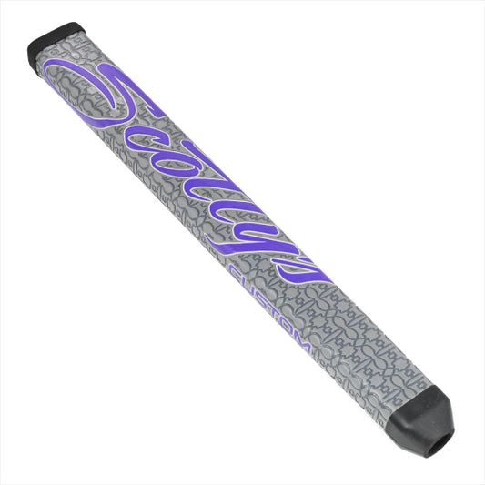 スコッティキャメロン カスタムショップ 限定 パドル パター グリップ ラージサイズ グレー/パープルロゴ Scotty Cameron Paddle Putter Grip Large キャメロン