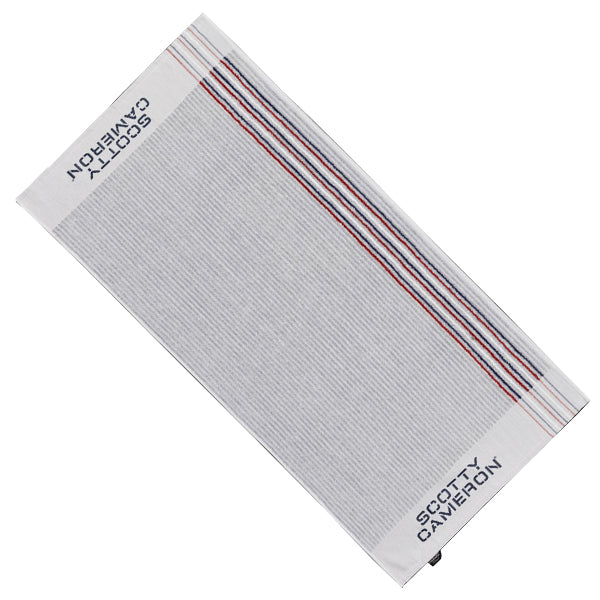 スコッティキャメロン ビンテージ キャディタオル 限定 ラウンドタオル USAストライプ/ グレー Scotty Cameron Vintage Caddie Towel 105153 ヴィンテージ