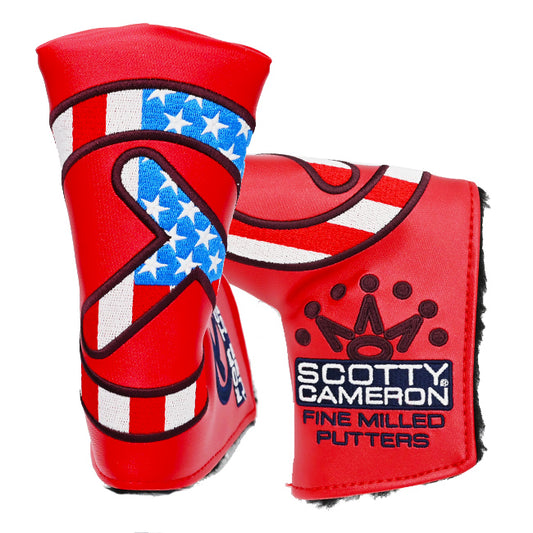 スコッティキャメロン サークルT ヘッドカバー インダストリアル USA / レッド ツアーオンリー パターカバー Scotty Cameron Circle T Tour Only