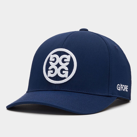 ジーフォア G FORE サークル ジー スナップバック キャップ トワイライト ネイビー ストレッチ ツイル ゴルフ G4 ジーフォー Circle G's TRUCKER CAP