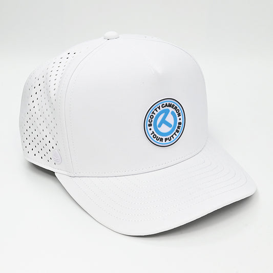 スコッティキャメロン サークルT メリン オデッセイ ハイドロ スナップバック キャップ ホワイト フリーサイズ Scotty Cameron Cap ゴルフ 帽子 Melin Circle T