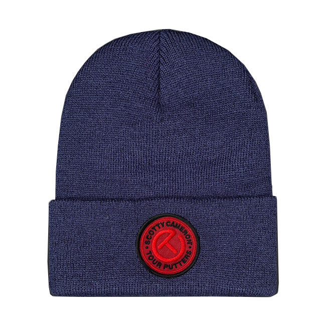 スコッティキャメロン レッド サークル T パッチ ニットキャップ ネイビー フリーサイズ Scotty Cameron ビーニー NAVY SC060025 RED Circle T
